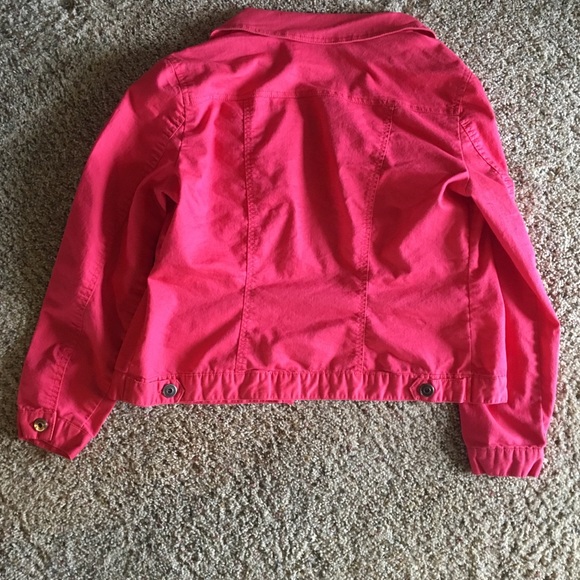 Roz&Ali pink linen jacket - Picture 2 of 3